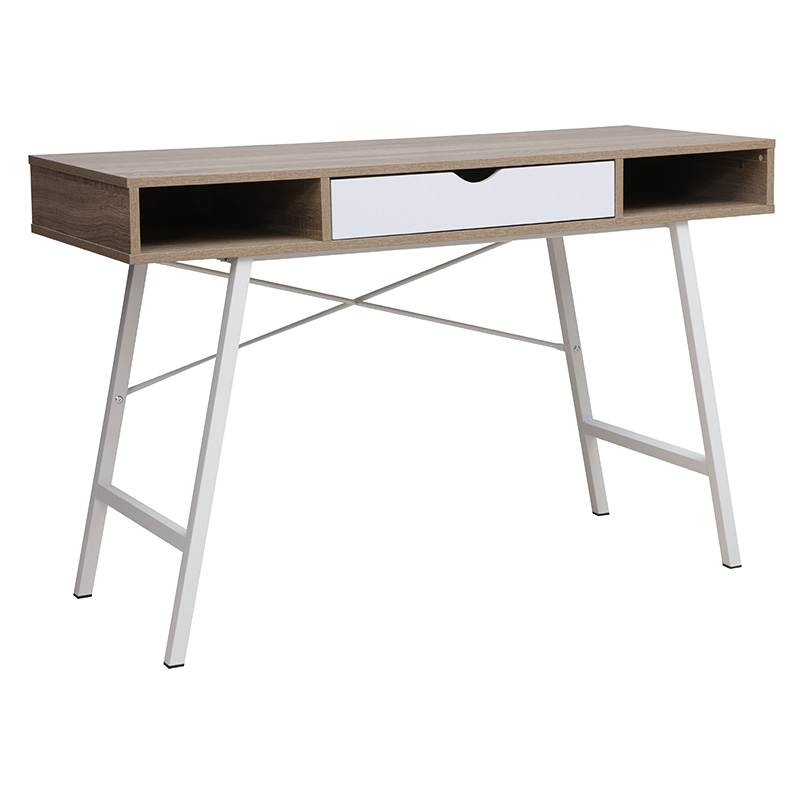 Work table Yamin pakoworld natural-white 120x48x76cm