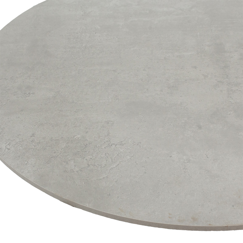 Τραπέζι Gianno pakoworld γκρι cement-πόδι μαύρο Φ120x76εκ