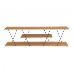 Tv stand Tars pakoworld sonoma-black 120x30x33cm Tv stand Tars pakoworld sonoma-black 120x30x33cm