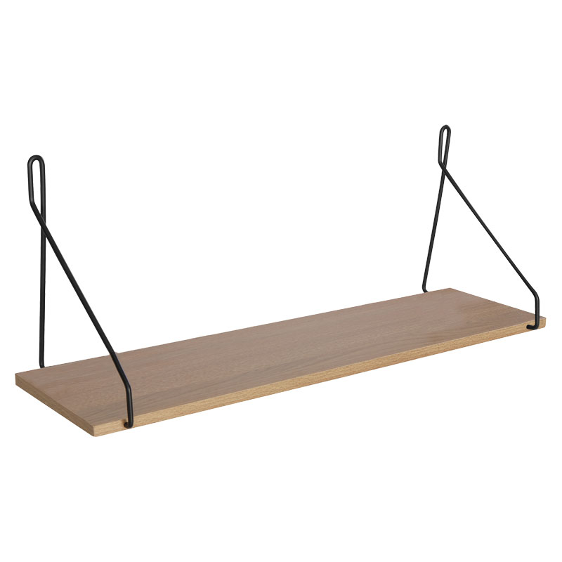 Wall shelf Tars pakoworld sonoma-black 72x20x27cm Wall shelf Tars pakoworld sonoma-black 72x20x27cm