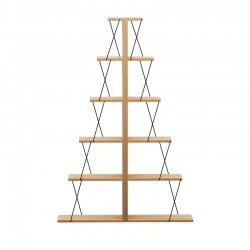 Bookcase mini Tars pakoworld sonoma-black130x22x146cm Bookcase mini Tars pakoworld sonoma-black130x22x146cm