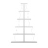 Bookcase mini Tars pakoworld white 100x22x150cm