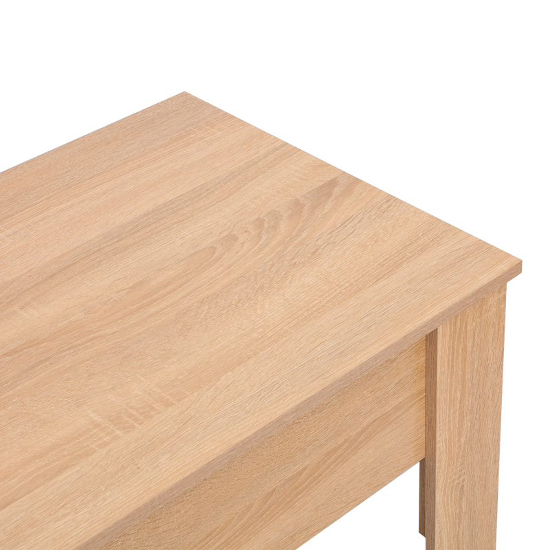 Ferza pakoworld coffee table polymorphic in oak color 100x50x42cm Ferza pakoworld coffee table polymorphic in oak color 100x50x42cm