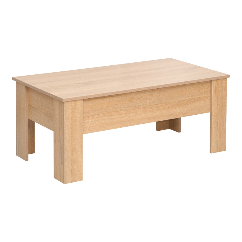 Ferza pakoworld coffee table polymorphic in oak color 100x50x42cm