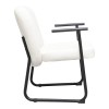 Vindor pakoworld armchair cream fabric with black metal leg 65x68.5x79.5cm