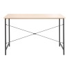 Work desk Senzia pakoworld in natural color with black metal 120x60x75cm