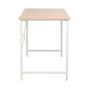 Work desk Senzia pakoworld in natural color with white metal 120x60x75cm