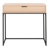 Console table Joumpa pakoworld with drawer in natural color with black metal 80x28x76.5cm