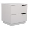 Verena bedside table pakoworld in white shade 48x40x48cm