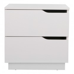 Verena I bedside table pakoworld in white shade 48x40x48cm