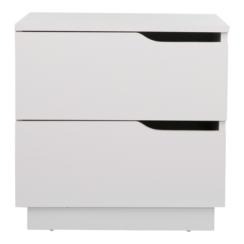Verena I bedside table pakoworld in white shade 48x40x48cm