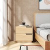 Verena bedside table pakoworld in natural shade 48x40x48cm