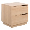 Verena bedside table pakoworld in natural shade 48x40x48cm