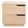 Verena bedside table pakoworld in natural shade 48x40x48cm