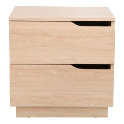 Verena I bedside table pakoworld in natural shade 48x40x48cm