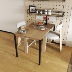 Faragio pakoworld metal table in natural - black shade 120x75x75cm Faragio pakoworld metal table in natural - black shade 120x75x75cm