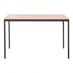 Faragio pakoworld metal table in natural - black shade 120x75x75cm Faragio pakoworld metal table in natural - black shade 120x75x75cm