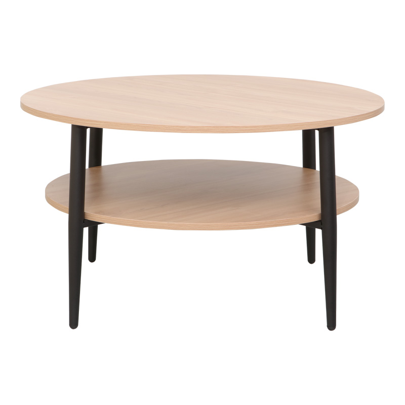 Kody table pakoworld metal black in natural shade Φ80x45cm Kody table pakoworld metal black in natural shade Φ80x45cm