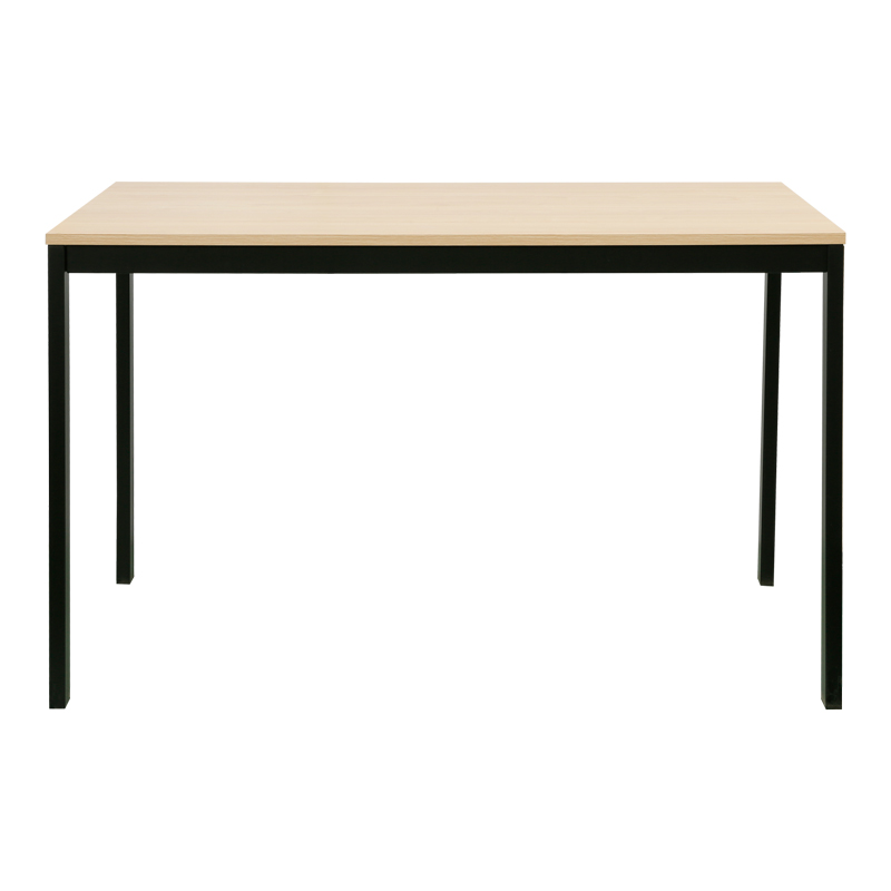 Extento pakoworld extendable table in natural color with black metal legs 120-180x74x75cm