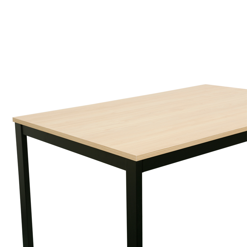 Extento pakoworld extendable table in natural color with black metal legs 120-180x74x75cm