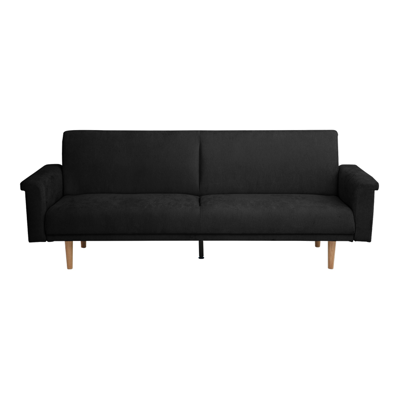 Sofa-bed Flexo pakoworld anthracite fabric 220x84.5x82cm