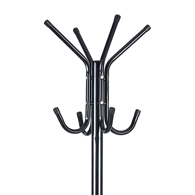 Coat Stand Piero pakoworld metal black D44x181cm Coat Stand Piero pakoworld metal black D44x181cm