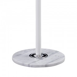 Coat Stand Nicolo pakoworld metal white D37x175cm Coat Stand Nicolo pakoworld metal white D37x175cm