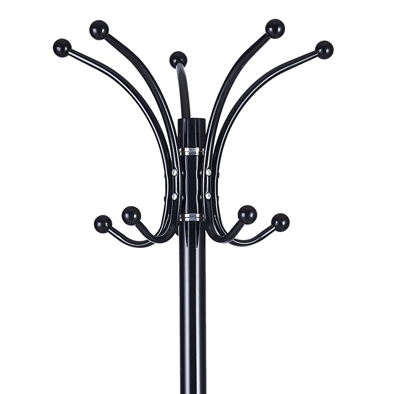 Coat Stand Nicolo pakoworld metal black D37x175cm Coat Stand Nicolo pakoworld metal black D37x175cm