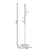 Coat Stand Luca pakoworld metal black-natural D37x170cm