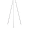 Coat Stand Sigar pakoworld metal-wood in white-natural color 49x51x187cm