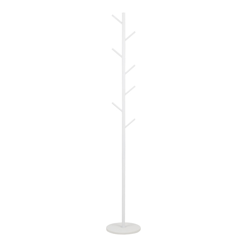 Goldity pakoworld metal clothes rack in white shade Φ30x174cm