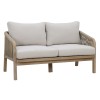 Malibu garden lounge pakoworld solid acacia wood-beige fabric