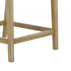 Dining room Bravo-Amalfi pakoworld set of 7 solid acacia wood and beige fabric 130x70x90cm Dining room Bravo-Amalfi pakoworld set of 7 solid acacia wood and beige fabric 130x70x90cm