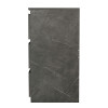 Chest of drawers Cindy pakoworld 6 drawers marble gray 120x40x75cm