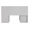 Γραφείο γωνιακό αποσπώμενο Polina pakoworld λευκό 120x100x75εκ