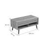 Skyfi pakoworld coffee table polymorphic natural-charcoal 100x60x45cm