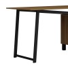 Office desk with drawers Prosper pakoworld melamine walnut-black 140x60x76cm