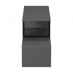 Tv stand Lilant pakoworld melamine in grey color and black metal leg 160x30x45cm Tv stand Lilant pakoworld melamine in grey color and black metal leg 160x30x45cm