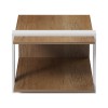 Coffee table Masasi pakoworld in natural-white color 80x50x35cm