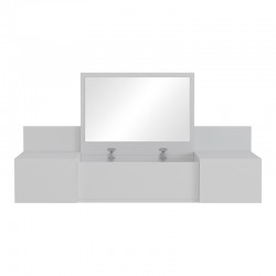 Dressing table Paltar pakoworld melamine in white color 100x39.1x33cm Dressing table Paltar pakoworld melamine in white color 100x39.1x33cm