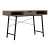 Office desk Komo pakoworld in sonoma-grey color with black metallic legs 120x48x76cm