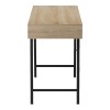 Office desk Komo pakoworld in sonoma-grey color with black metallic legs 120x48x76cm