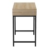 Office desk Kama pakoworld in sonoma-grey color with black metallic legs 95x48x76cm
