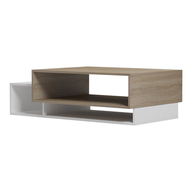 Dekost pakoworld coffee table in sonoma-white shade 105x50x32cm Dekost pakoworld coffee table in sonoma-white shade 105x50x32cm