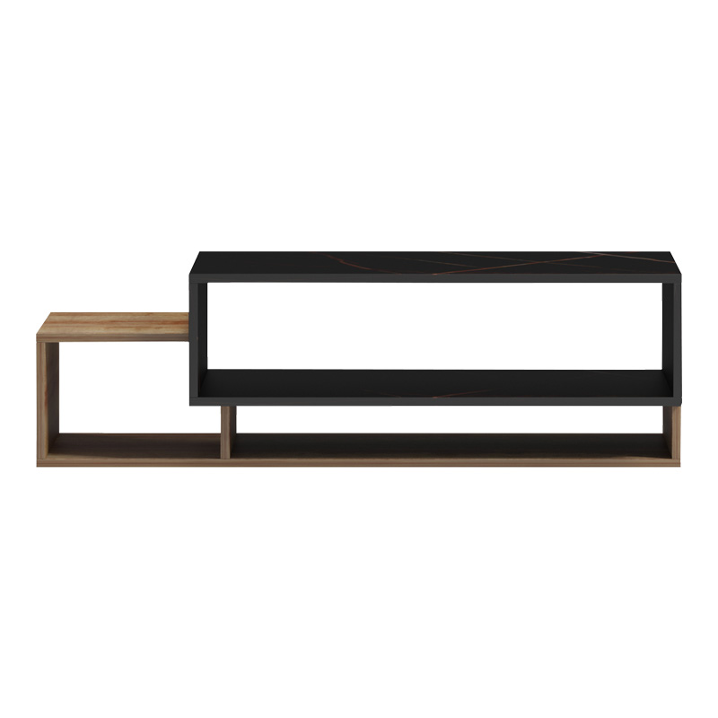 Dekost pakoworld coffee table in oak-black marble shade 105x50x32cm Dekost pakoworld coffee table in oak-black marble shade 105x50x32cm