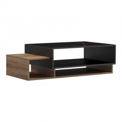 Dekost pakoworld coffee table in oak-black marble shade 105x50x32cm Dekost pakoworld coffee table in oak-black marble shade 105x50x32cm