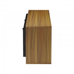 Tobler pakoworld TV cabinet in walnut color with black marble 170x40x53cm Tobler pakoworld TV cabinet in walnut color with black marble 170x40x53cm