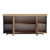 Zafore pakoworld sideboard in oak-grey marble look 180x45x80cm