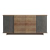 Zafore pakoworld sideboard in oak-grey marble look 180x45x80cm