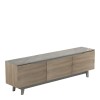 Kasandra pakoworld TV cabinet in beige marble-sonoma shade 180x35x48.5cm